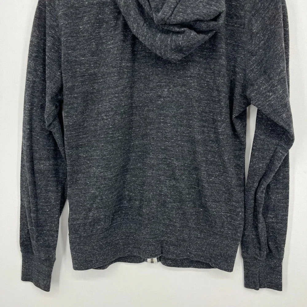 Nike Full Zip Hoodie Women's Size‎ M Gray Pockets Swoosh Logo Cotton Blend